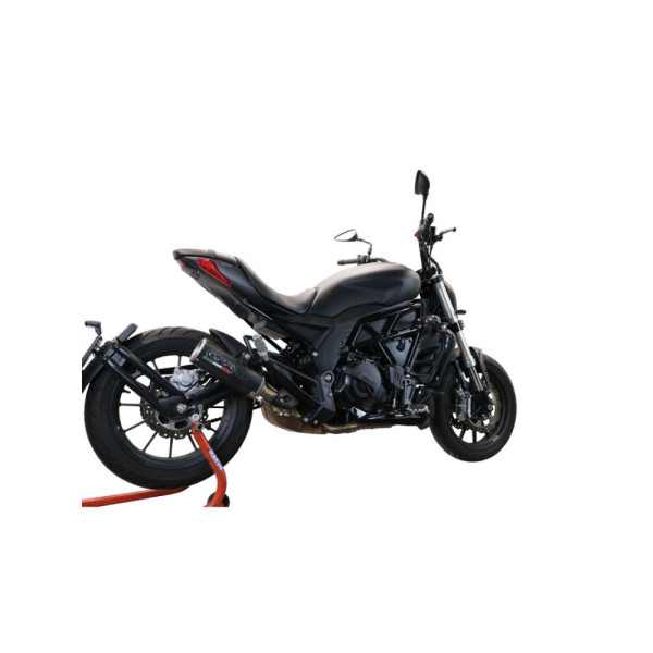 Вихлопна система G.P.R M3 Black Titanium Benelli 502 C (21-24) чорна, титановая з гомологацією
