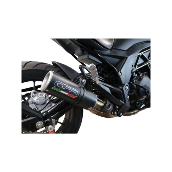 Вихлопна система G.P.R M3 Black Titanium Benelli 502 C (21-24) чорна, титановая з гомологацією