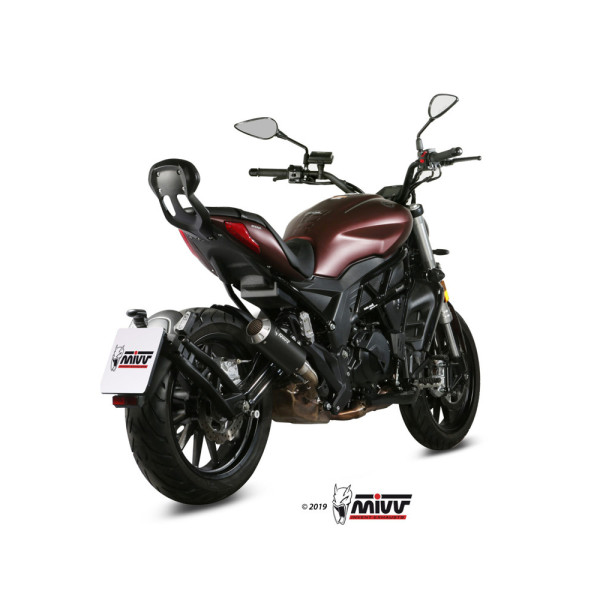 Глушник мотоцикловий Slip-On Line (MK3) MIVV для Benelli 502C (19-) чорний