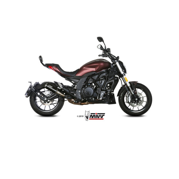 Глушник мотоцикловий Slip-On Line (MK3) MIVV для Benelli 502C (19-) чорний