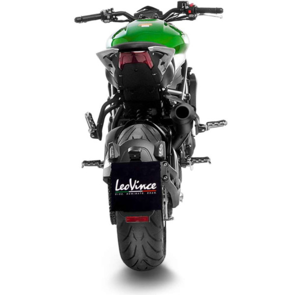 Вихлопна система LeoVince LV-10 Full Black Slip-On, Black Stainless Steel для Benelli 752 S (19-)