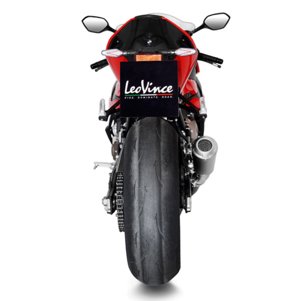 Вихлопна система LeoVince LV-10 Slip-On, Чорна версія для BMW S 1000 RR 19- / S 1000 R 21-