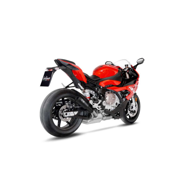 Вихлопна система LeoVince LV-10 Full Black Slip-On, Чорна нержавіюча сталь для BMW S 1000 R 21- / S 1000 RR 19-
