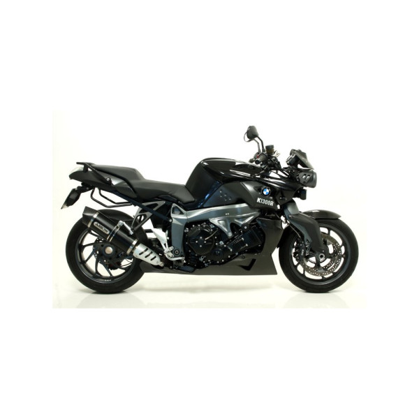 Глушник Arrow BMW K 1300 R 09-16, K 1300 S 12-16 Maxi Race-Tech, Темний алюміній + Вуглецеве волокно