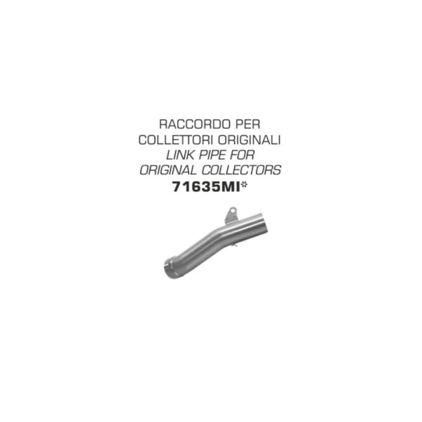 Середня труба, що з'єднує Arrow BMW R Nine T 14-19, BMW R Nine T Scrambler 16-19