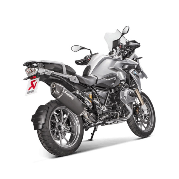 Глушник мотоцикловий Akrapovič Slip-On Line BMW R 1200 GS (13-18)/ Adventure (14-16) чорний титан