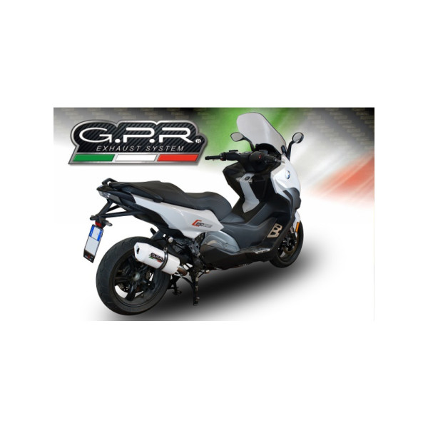 Глушник G.P.R Albus Evo4 Slip-On, Алюміній, Білий - BMW C 650 Sport 16-20