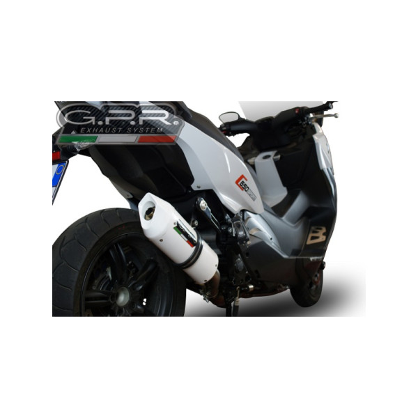 Глушник G.P.R Albus Evo4 Slip-On, Алюміній, Білий - BMW C 650 Sport 16-20