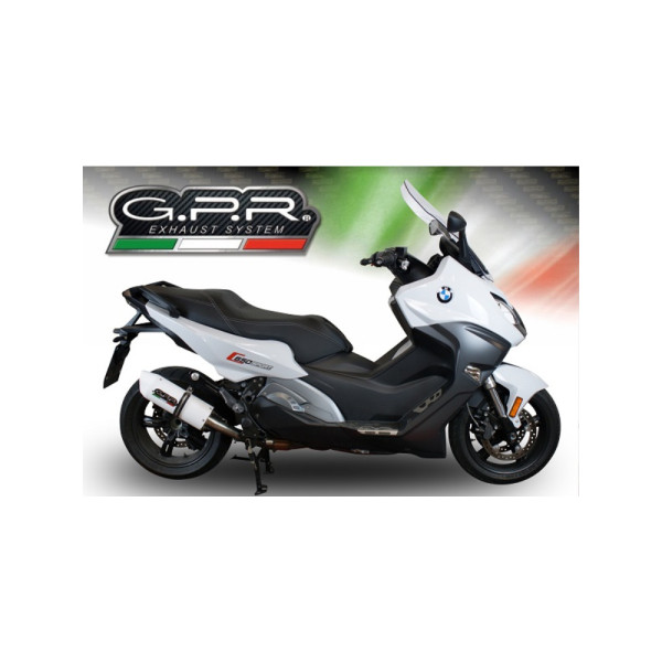 Глушник G.P.R Albus Evo4 Slip-On, Алюміній, Білий - BMW C 650 Sport 16-20