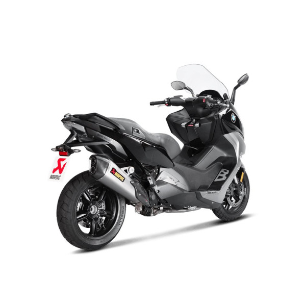 Вихлопна система Akrapović для BMW C 650 Sport 16-20 Slip-On Line, Титан + Вуглецеве волокно