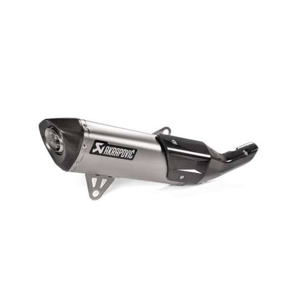 Глушник мотоцикловий Akrapovič BMW C 400 X (18-20), C 400 GT (19-20) Slip-On Line, Титан + Вуглецеве волокно