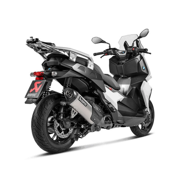 Глушник мотоцикловий Akrapovič BMW C 400 X (18-20), C 400 GT (19-20) Slip-On Line, Титан + Вуглецеве волокно
