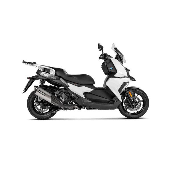 Глушник мотоцикловий Akrapovič BMW C 400 X (18-20), C 400 GT (19-20) Slip-On Line, Титан + Вуглецеве волокно