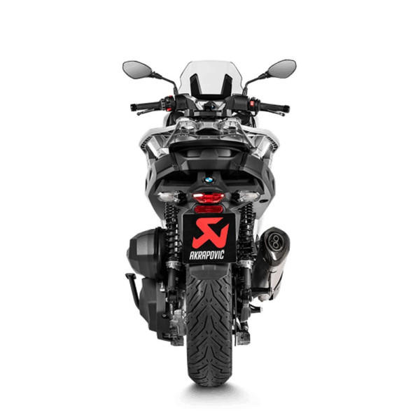 Глушник мотоцикловий Akrapovič BMW C 400 X (18-20), C 400 GT (19-20) Slip-On Line, Титан + Вуглецеве волокно