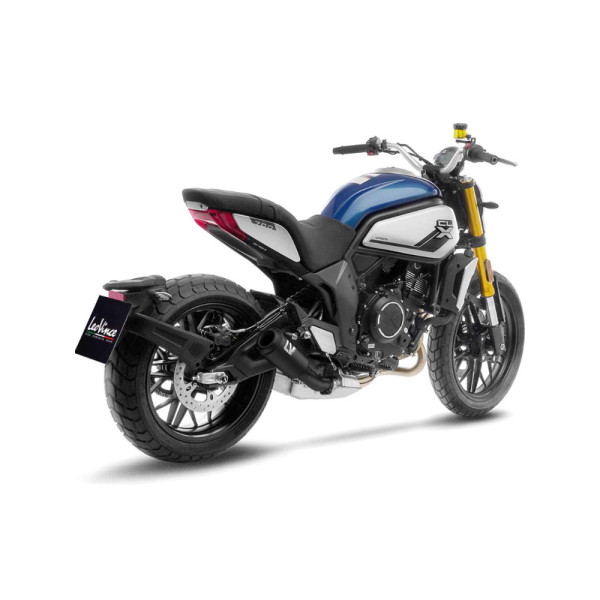Вихлопна система LeoVince LV-10 Full Black Slip-On, чорна нержавіюча сталь для CF Moto 700 CL-X Heritage / Sport (21-)