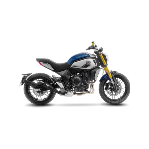 Вихлопна система LeoVince LV-10 Full Black Slip-On, чорна нержавіюча сталь для CF Moto 700 CL-X Heritage / Sport (21-)
