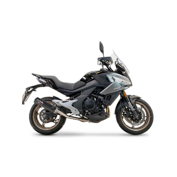 Вихлопна система G.P.R M3 Чорний Титан CF Moto 700 MT (23-24) E5 титанова без гомологації