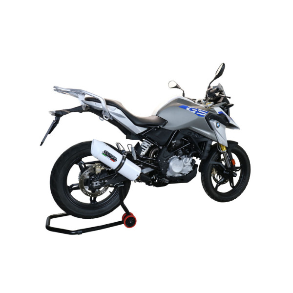 Повний вихлопний систем G.P.R Albus Evo4 Алюміній, Білий Глянцевий - BMW G 310 GS E4 17-20