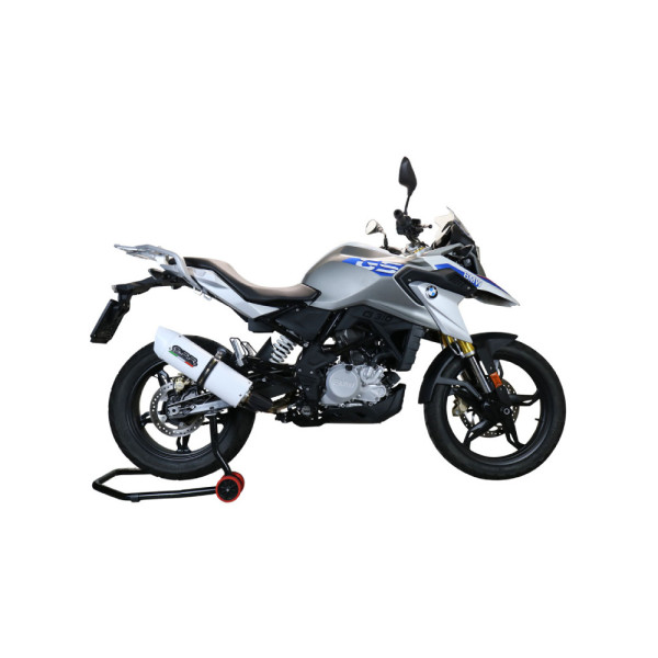 Повний вихлопний систем G.P.R Albus Evo4 Алюміній, Білий Глянцевий - BMW G 310 GS E4 17-20
