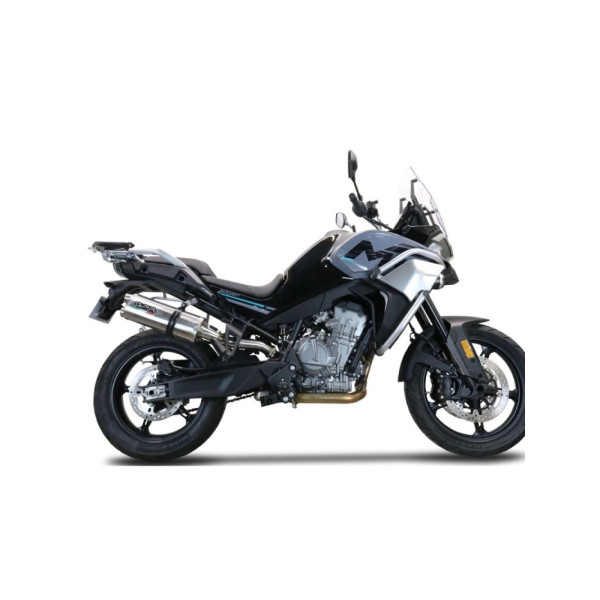 Глушник мотоцикловий G.P.R Dual Titanium CF Moto 800 MT Touring (22-24) E5 титанový з гомологацією