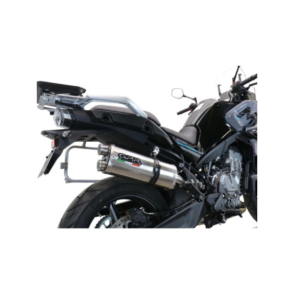 Глушник мотоцикловий G.P.R Dual Titanium CF Moto 800 MT Touring (22-24) E5 титанový з гомологацією