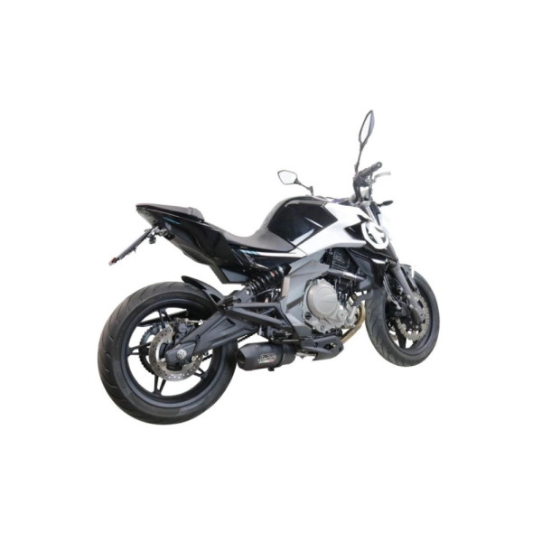 Глушник мотоцикловий G.P.R Furore Nero CF Moto 400 NK (21-23) E5 алюмінієвий без гомологації