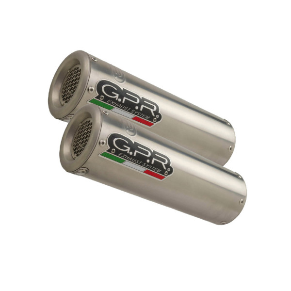 Подвійний глушник G.P.R M3 Inox Slip-On, Нержавіюча сталь - Ducati 1098 06-12