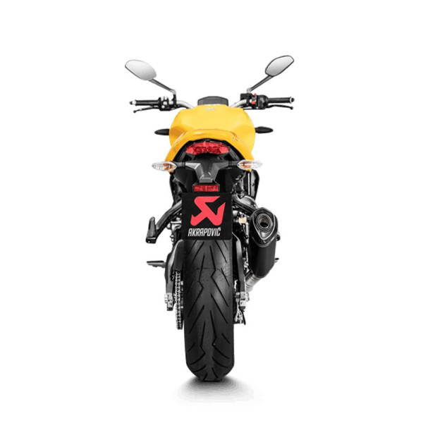 Глушник мотоцикловий Akrapović для Ducati Monster 1200 R 17-20, Monster 1200/1200 S 17-20, Monster 821 17-20 Slip-On Line, Titanium
