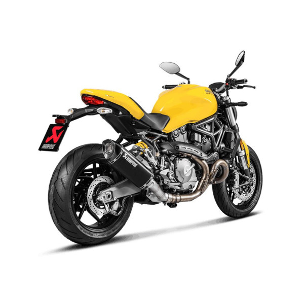 Глушник мотоцикловий Akrapović для Ducati Monster 1200 R 17-20, Monster 1200/1200 S 17-20, Monster 821 17-20 Slip-On Line, Titanium