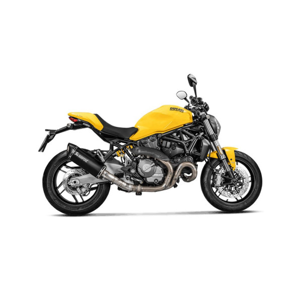 Глушник мотоцикловий Akrapović для Ducati Monster 1200 R 17-20, Monster 1200/1200 S 17-20, Monster 821 17-20 Slip-On Line, Titanium