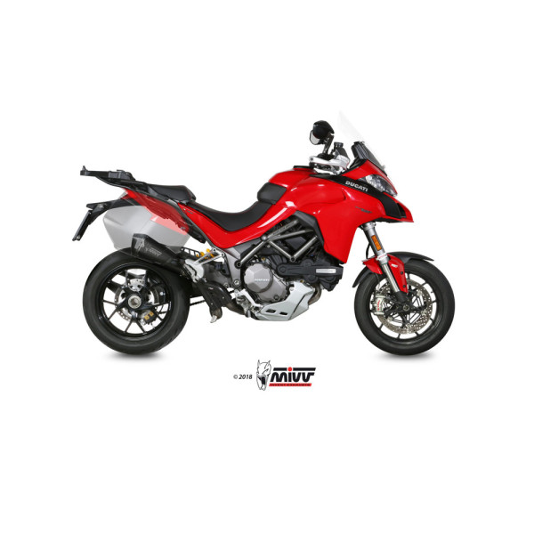 Вихлопна система Slip-On (Delta Race) MIVV для Ducati Multistrada 1200 (15-17) / 1260 (18-20) чорна