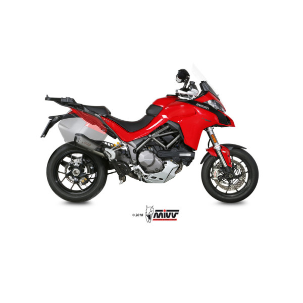 Глушник мотоцикловий Slip-On (Delta Race) MIVV для Ducati Multistrada 1200 (15-17) / 1260 (18-20) срібний