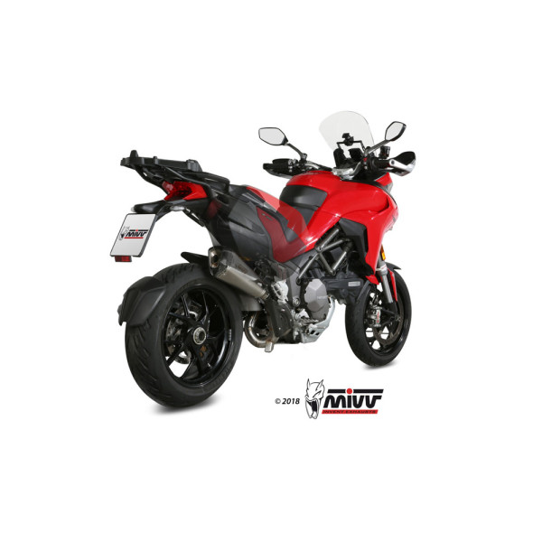 Глушник мотоцикловий Slip-On (Delta Race) MIVV для Ducati Multistrada 1200 (15-17) / 1260 (18-20) срібний