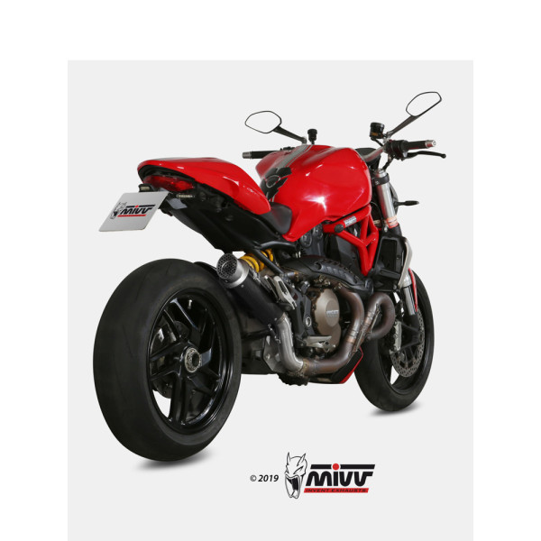 Глушник мотоцикловий Slip-On (GP Pro) MIVV для Ducati Monster 1200 / S (14-16) carbon