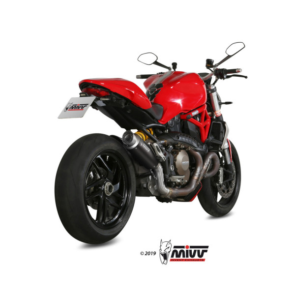 Глушник мотоцикловий Slip-On (GP Pro) MIVV для Ducati Monster 1200 / S (14-16) чорний