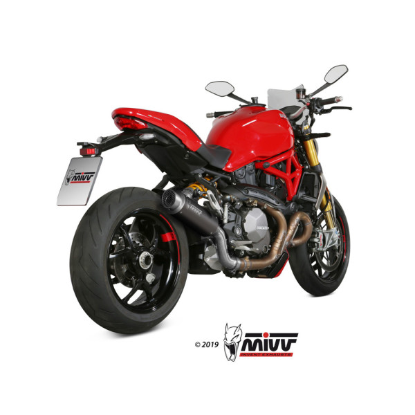 Глушник мотоцикловий Slip-On (GP Pro) MIVV для Ducati Monster 821 (18-20) / 1200 (17-21) чорний