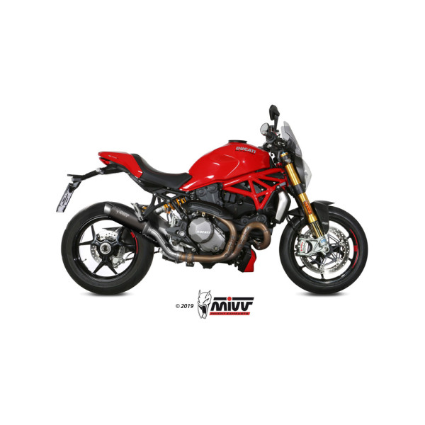 Глушник мотоцикловий Slip-On (GP Pro) MIVV для Ducati Monster 821 (18-20) / 1200 (17-21) чорний