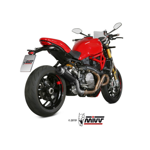 Глушник мотоцикловий Slip-On (GP Pro) MIVV для Ducati Monster 821 (18-20) / 1200 (17-21) карбон