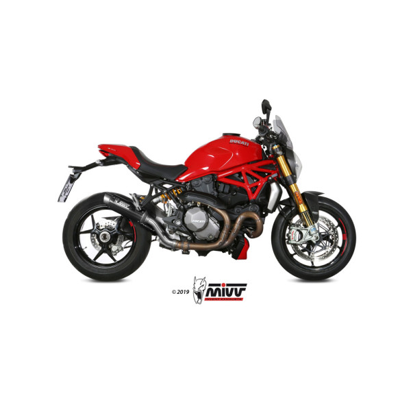 Глушник мотоцикловий Slip-On (GP Pro) MIVV для Ducati Monster 821 (18-20) / 1200 (17-21) карбон
