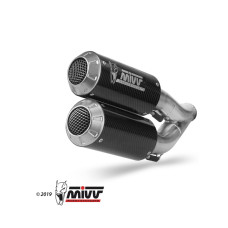 Вихлопні системи Slip-On Line (MK3) MIVV для Ducati Monster 821 (18-20) / 1200 (17-21) карбон