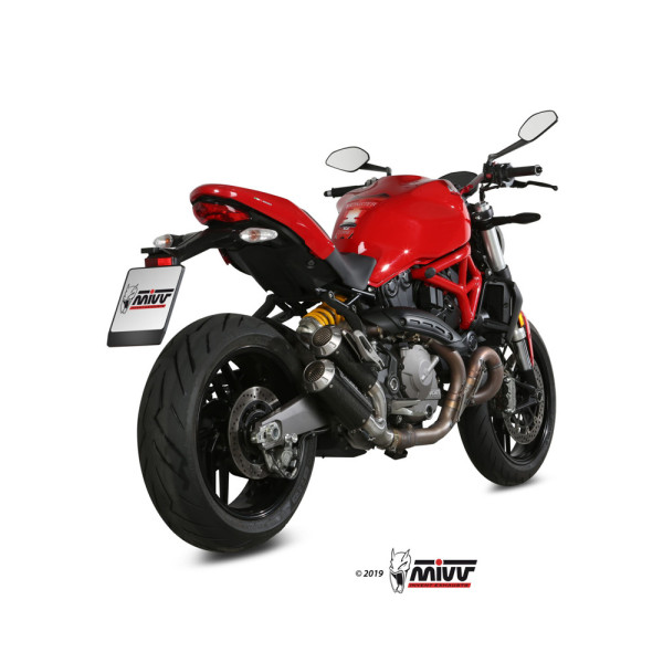 Вихлопні системи Slip-On Line (MK3) MIVV для Ducati Monster 821 (18-20) / 1200 (17-21) карбон