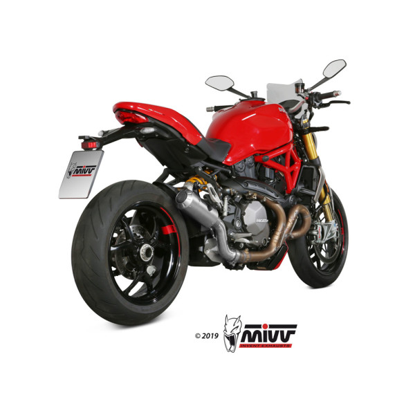 Глушник мотоцикловий Slip-On Line (MK3) MIVV для Ducati Monster 821 (18-20) / 1200 (17-21) карбон