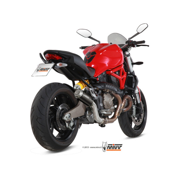 Глушник мотоцикловий Slip-On Line (MK3) MIVV для Ducati Monster 821 (14-17) / 1200 / S (14-16) чорний
