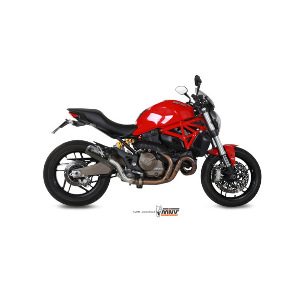 Глушник мотоцикловий Slip-On Line (MK3) MIVV для Ducati Monster 821 (14-17) / 1200 / S (14-16) карбон