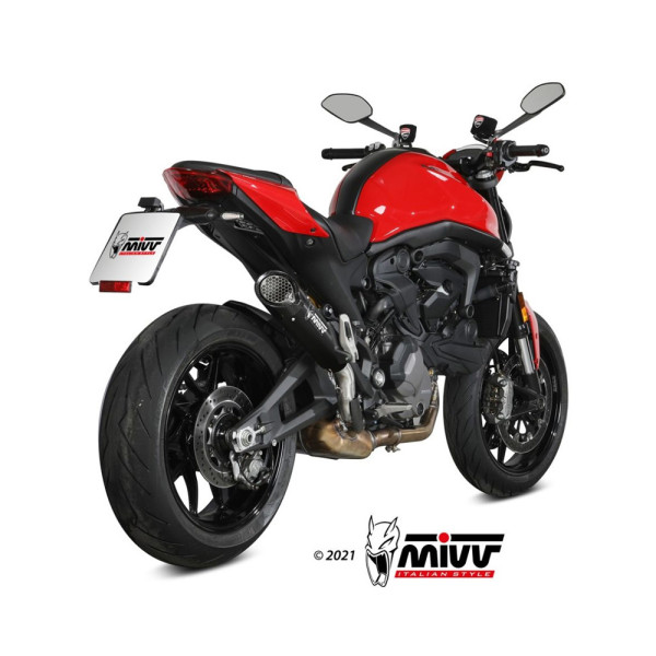 Глушник мотоцикловий Slip-On (X-M5) MIVV для Ducati Monster 937 (21-) чорний