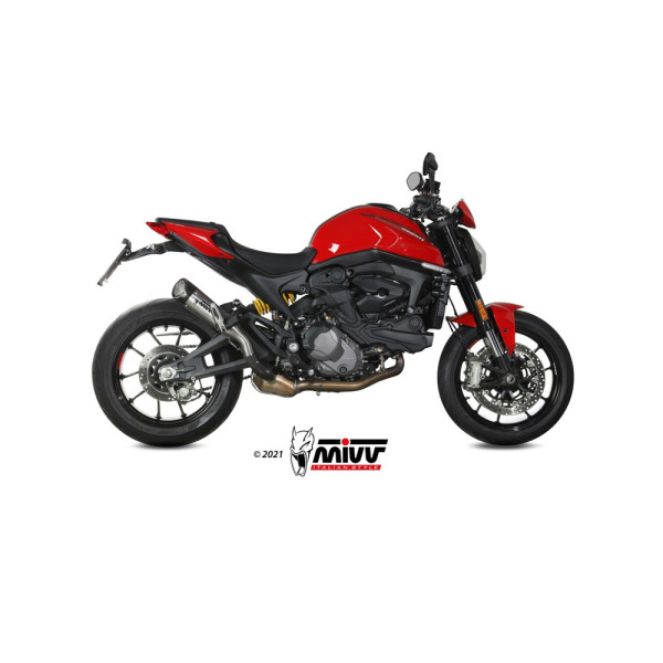 Глушник мотоцикловий Slip-On (X-M5) MIVV для Ducati Monster 937 (21-) титановий