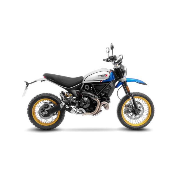 Вихлопна система LeoVince LV-10 Carbon Slip-On, Carbon + Нержавіюча сталь для Ducati Scrambler 800 Desert Sled (21-22)