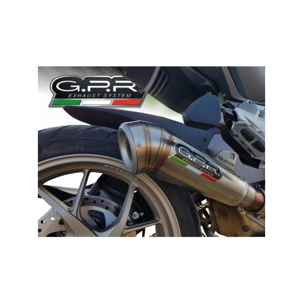 Глушник G.P.R Powercone Evo Slip-On, Нержавіюча сталь - Ducati Multistrada 1260 (E4) 18-20