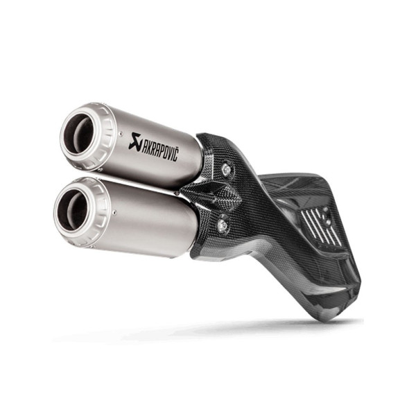 Глушник мотоцикловий Akrapović для Ducati Multistrada 1200 Enduro 17-18, Multistrada 1260 Enduro 19-20, Multistrada 950/S 17-20 Slip-On Line, Titanium