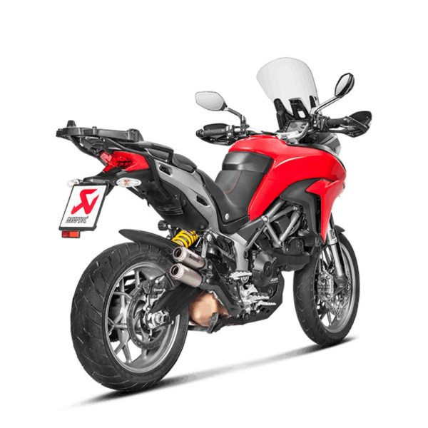 Глушник мотоцикловий Akrapović для Ducati Multistrada 1200 Enduro 17-18, Multistrada 1260 Enduro 19-20, Multistrada 950/S 17-20 Slip-On Line, Titanium
